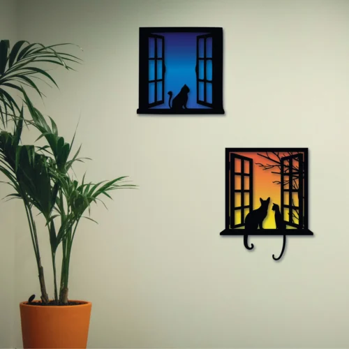 Set Gato En Ventana 1