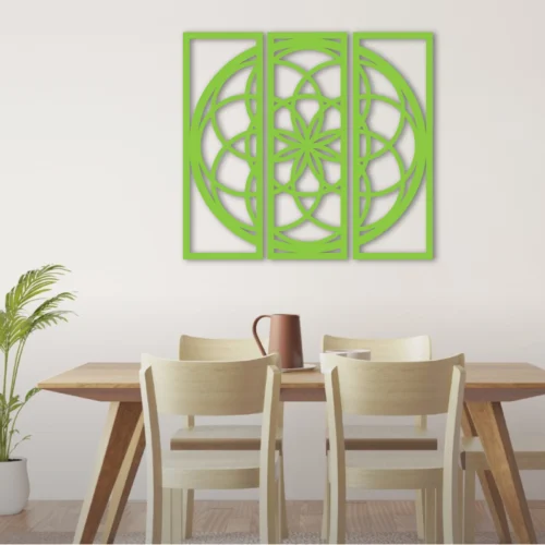 Tríptico Mandala circular