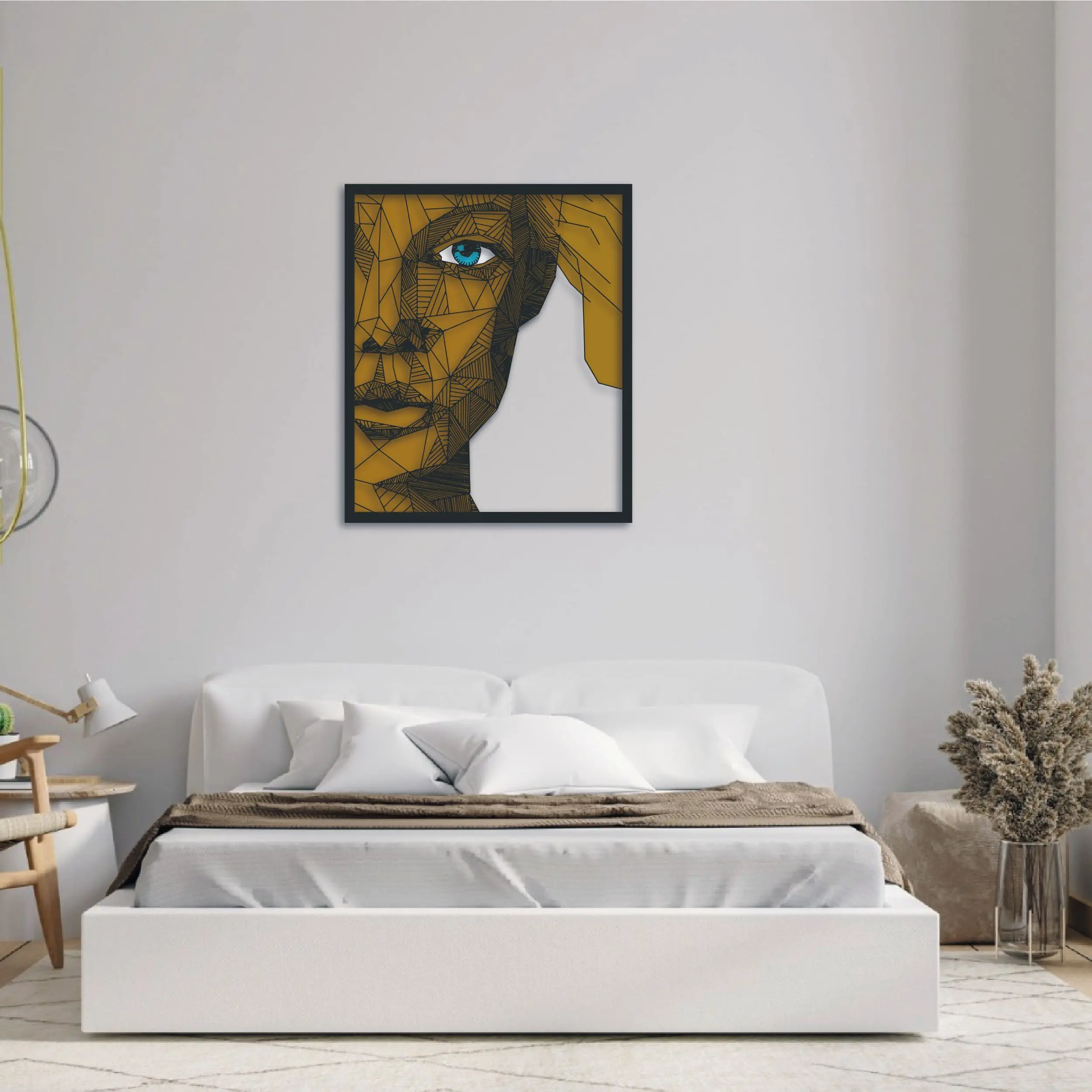 Medio Rostro En Lineas