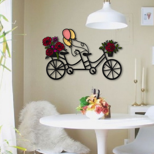 Bicicleta con flores