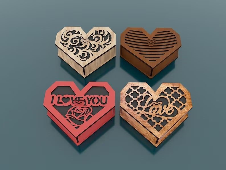 Caja corazones decorado - Image 2