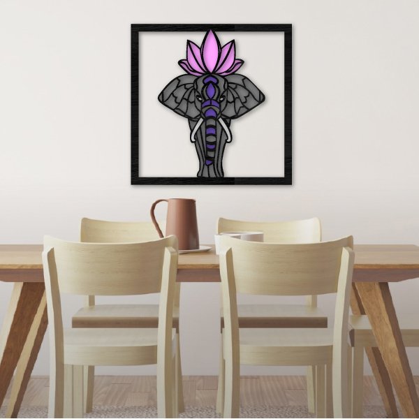 Elefante flor de loto