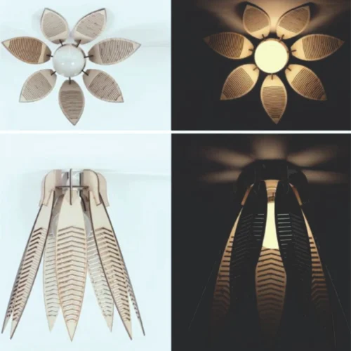 Lámpara de techo flor