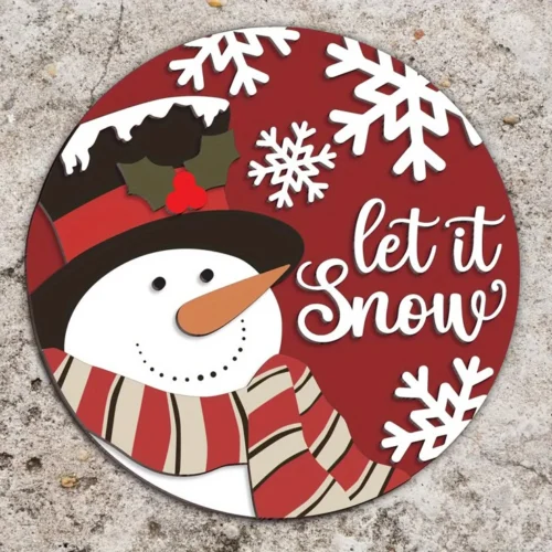 Letreros muñeco de nieve