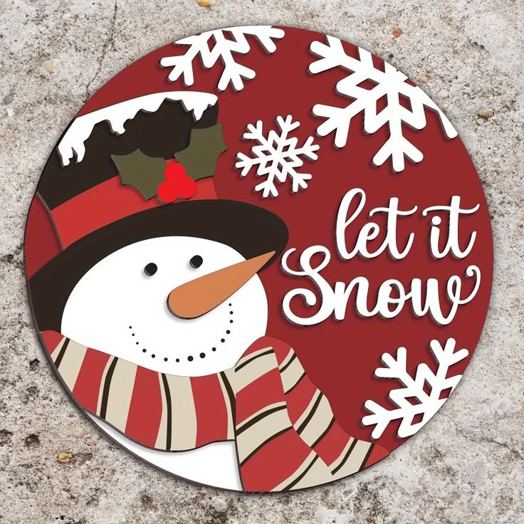 Letreros muñeco de nieve