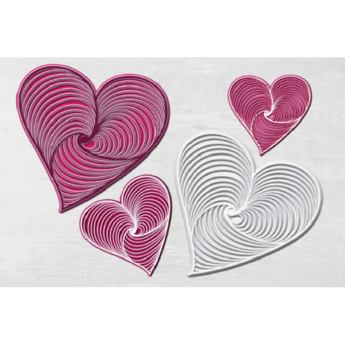 Set Multicapa corazón