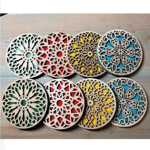 Portavasos mandalas