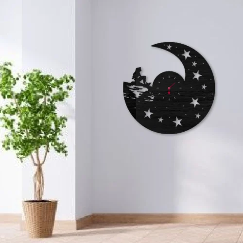 Reloj luna y estrellas
