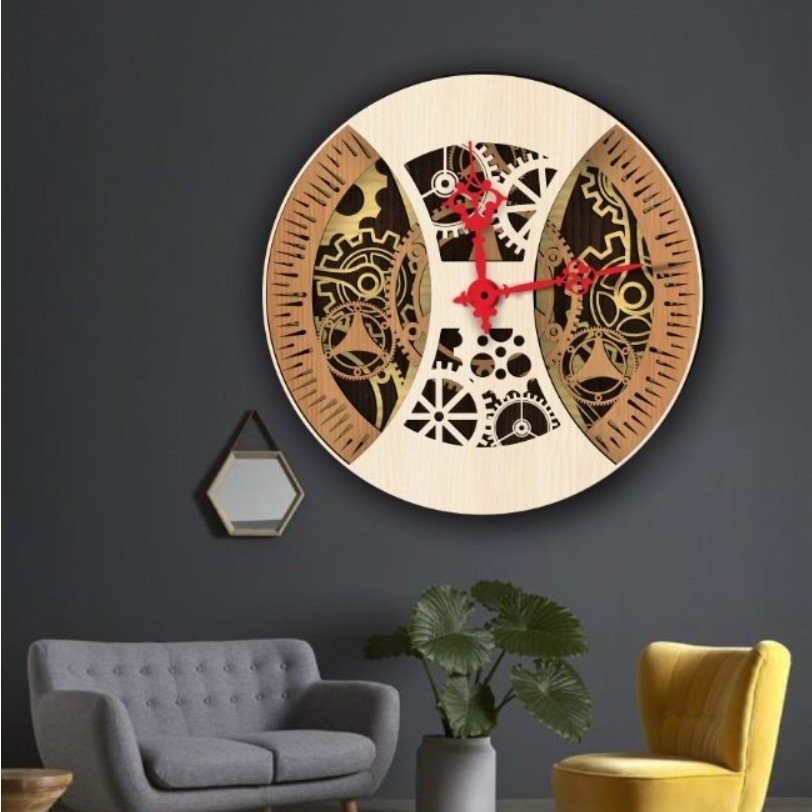 Reloj multicapa doble tono