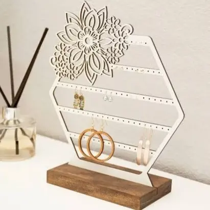 Stand de aretes flor unicapa